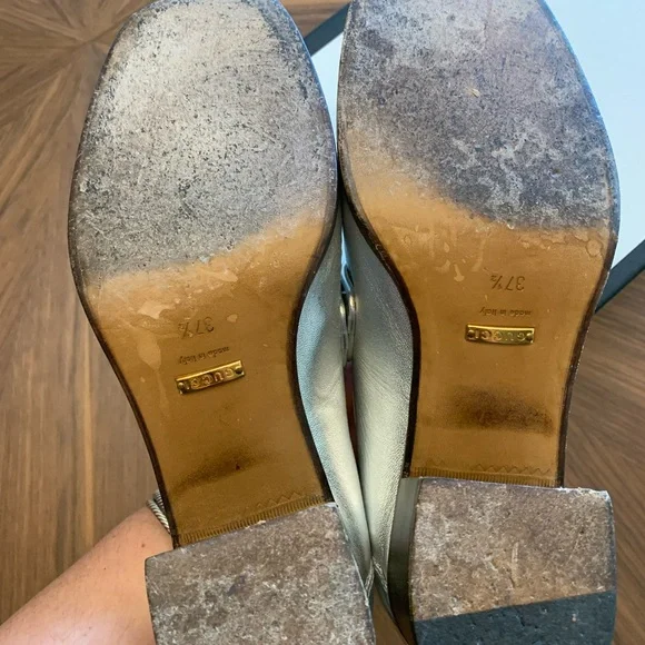 Gucci Vegas Loafer Silver 37.5 - Picture 9 of 10